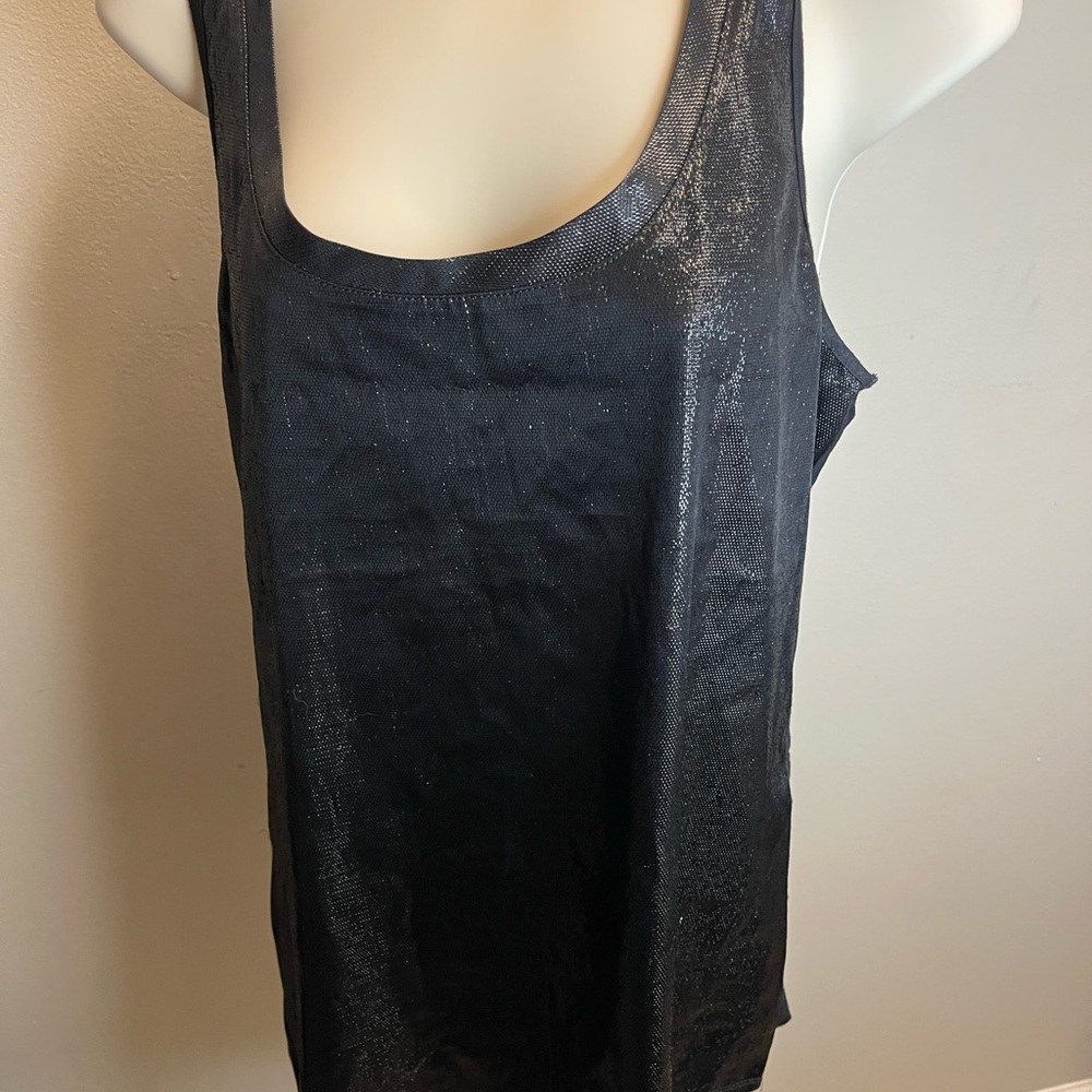 Express Black Shimmer Tank Top